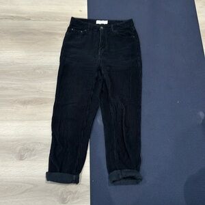 Topshop navy corduroy mom jeans